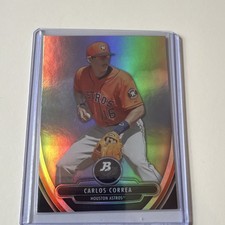 Topps 2013 Bowman Platinum Carlos Correa BPP23 Rookie Astros Baseball Card. rookie card picture