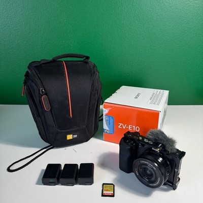 Sony ZV-E10 Mirrorless Camera 16-50mm Lens SmallRig Cage 128GB SD Bundle
