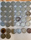38 Circulated US Buffalo Nickels - Various Dates All Legible Dates