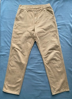Carhartt WIP Single Knee Pant Herren Denim Jeans Bio-Baumwolle W31 L34 Beige
