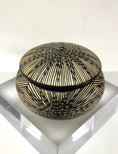 Native American Geometric Fine Line Bowl with...
