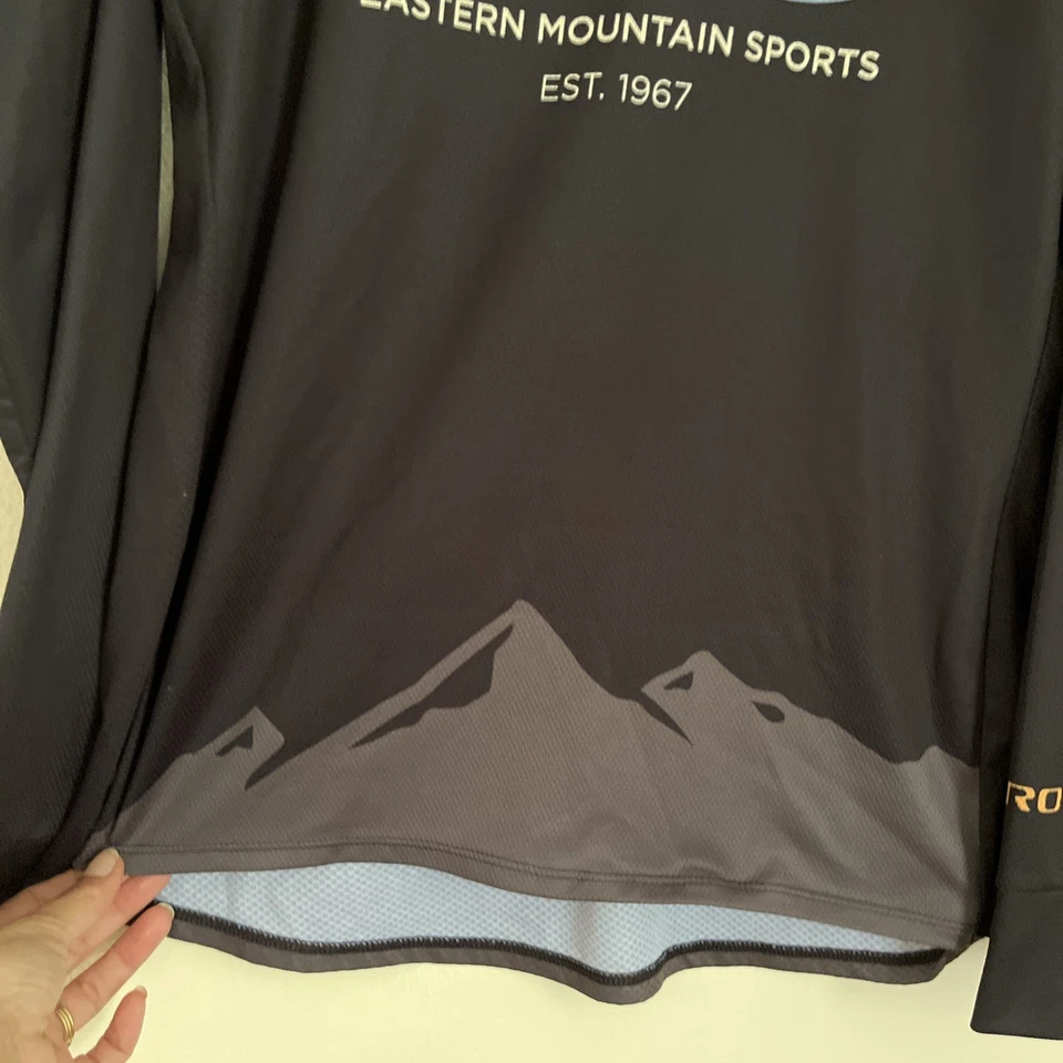 Camiseta deportiva de ciclismo de manga larga GIRO & Eastern Mountain Sports EMS Roust, negra - larga Foto 4 de 4