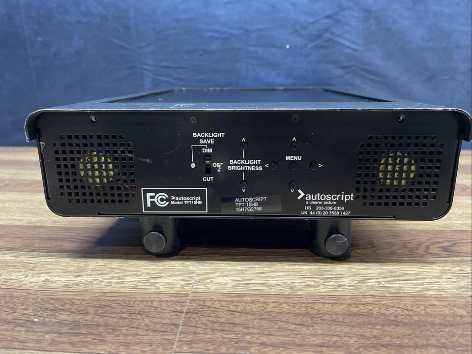 Autoscript TFT15HB 15" Teleprompter Monitor 15H7G2758 Studio Display - Image 3 of 4