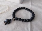 Freshwater Pearl Black Goldstone Beaded Necklace and Beaded Bracelets LOT of 3 — photo 8