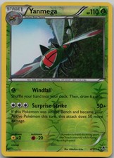 Yanmega Reverse Holo 4/119 Rare XY - Phantom Forces LP Pokemon Card