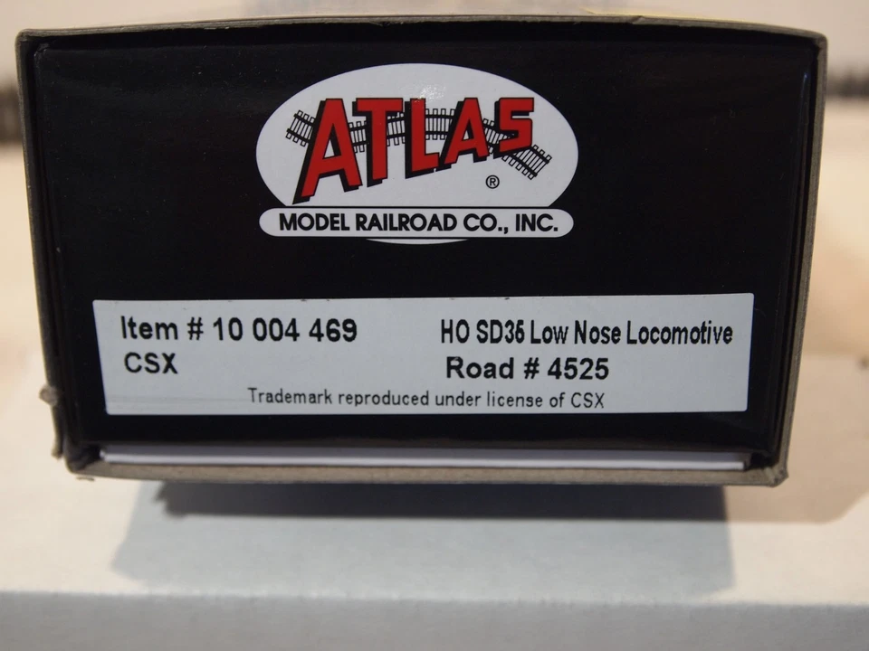 ATLAS 10004469 H.O.  C S X EMD SD36 LOW NOSE EARLY GREY/BLUE ROAD 4525 DCC+SOUND - Image 3 of 3