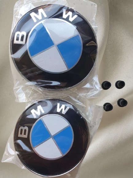 Insigne BMW 82mm capot et 74mm coffre pour remplacer un écusson usé ou volé