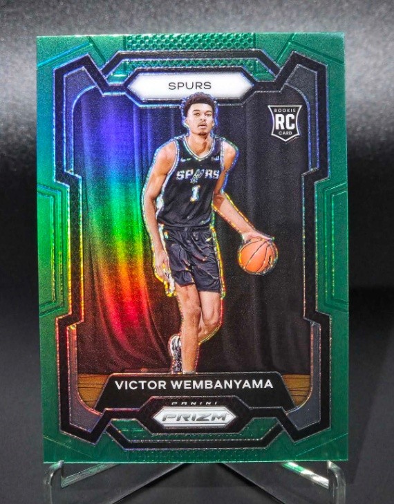 Victor Wembanyama 2023-24 Panini Prizm Green RC #136