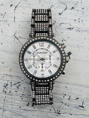 Montres Carlo Silver Finish WORKING Watch With Gadgets + New Battery