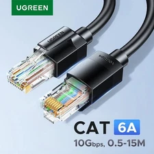 UGREEN CAT6A Ethernet Cable 1000Mbps RJ45 Gigabit LAN Cord PC PS5 Xbox 15m Lot