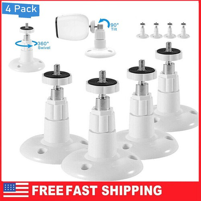 #ad 4 Pack Adjustable Security Wall Mount for Arlo or Pro Camera Indoor Outdoor Cam $7.99