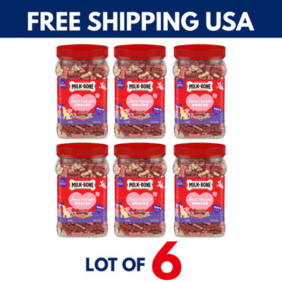 Milk-Bone Sweetheart Minis Dog Treats 25oz Valentine s Edition Bulk Lot of 6