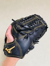 HIG Mizuno Baseball Glove Black Used Ready for Play