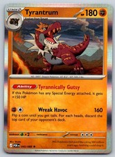 Carta Pokemon Tyrantrum Holo ordine perfetto 045/088 quasi nuova