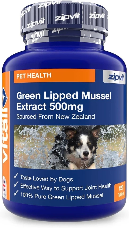 120 Tablets of Green Lipped Mussel for Dogs - Omega-3 Rich Joint Health Support - Image 3 of 4