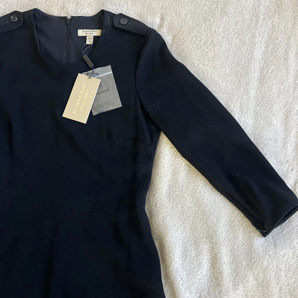  BURBERRY Women Black Dress  Dress Size 4 - Image 3 of 4