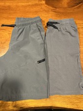 Boys 10/12 Set Of 2 All In Motion Brand Shorts Grey