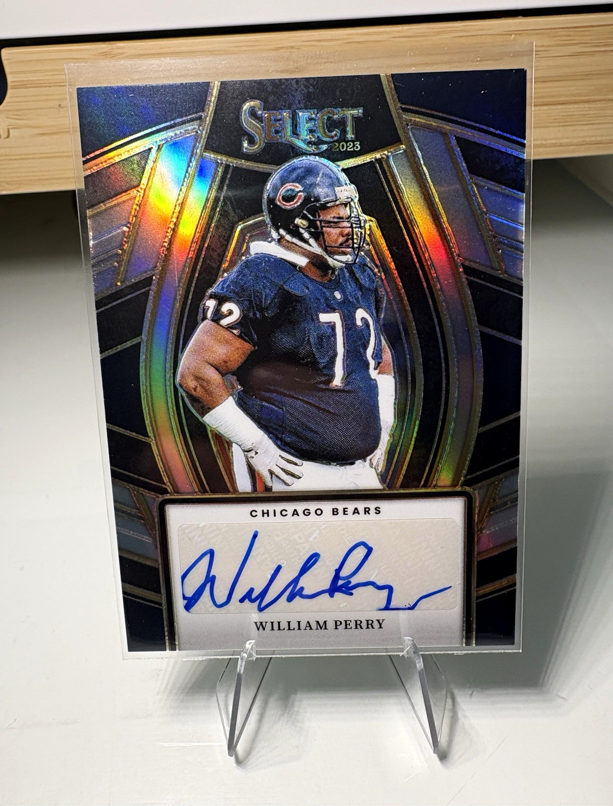 Panini 2023 Select William Perry Select Signatures Silver Prizm Auto SELS-WPE