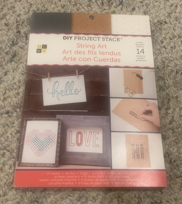 DCWV Craft DIY Project Stack*STRING ART*Makes 14 Includes String