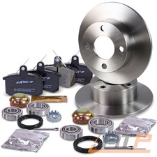 BREMSSCHEIBEN + BREMSBELÄGE +RADLAGER VOLL Ø245 HINTEN FÜR AUDI 80 B3 1.8 2.0 B4