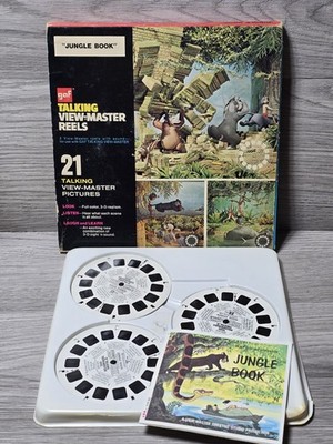 1973 Disney Jungle Book Talking Viewmaster 3 Reel Set Vintage View-Master 