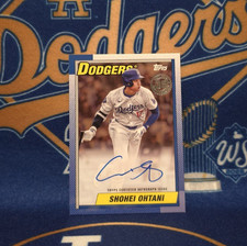 2025 Topps Series 1 Shohei Ohtani 1990 On Card Auto Dodgers Baseball /50 (LP)