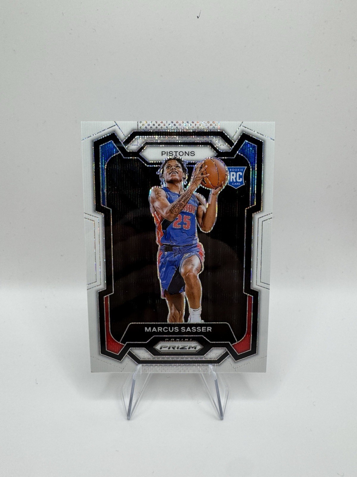 2023-24 Panini Prizm Basketball Marcus Sasser Rookie White Wave /38 #174