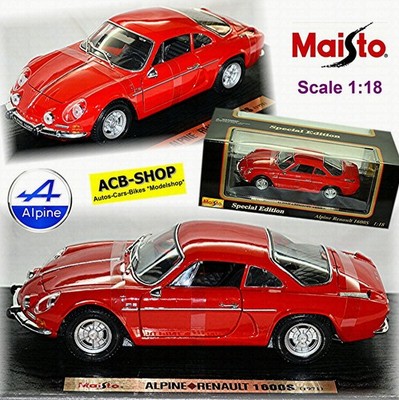 Alpine Renault 1600S A110 Coupe Berlinette 1971-77 rot red 1:18 Maisto 50322