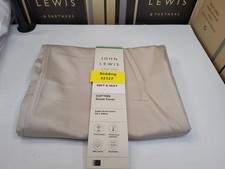 John Lewis Temperature Balancing Cotton 400 TC Single Duvet Cover, Latte