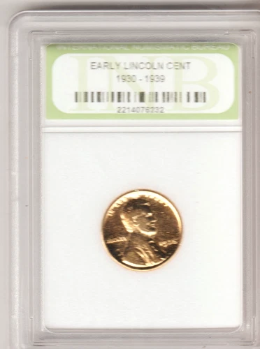 1935 US Liberty Lincoln Wheat 24k Gold Plated Cent Penny Collection Coin NICE 54