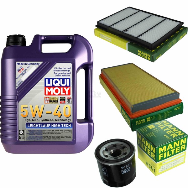 Inspektionspaket 5L Liqui Moly 5W-40 FüR Subaru Forester 2.0 AWD Impreza Station-image
