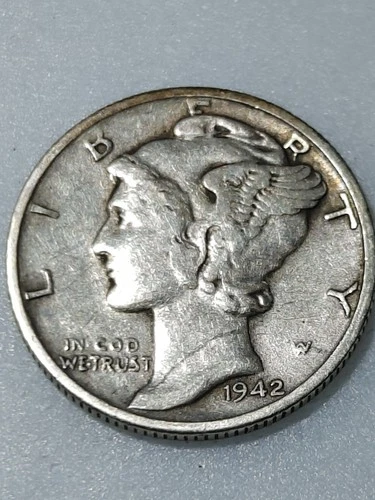 1942-S Mercury Dime- 90% Silver