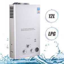 12L Propane Gas Hot Water Heater 3.2GPM On-Demand Tankless Instant Boiler 