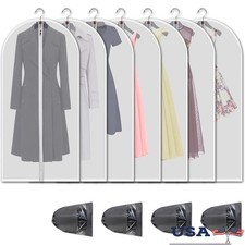 Clear Garment Bags High Quality PEVA Dustproof Reusable Travel Suit Covers New