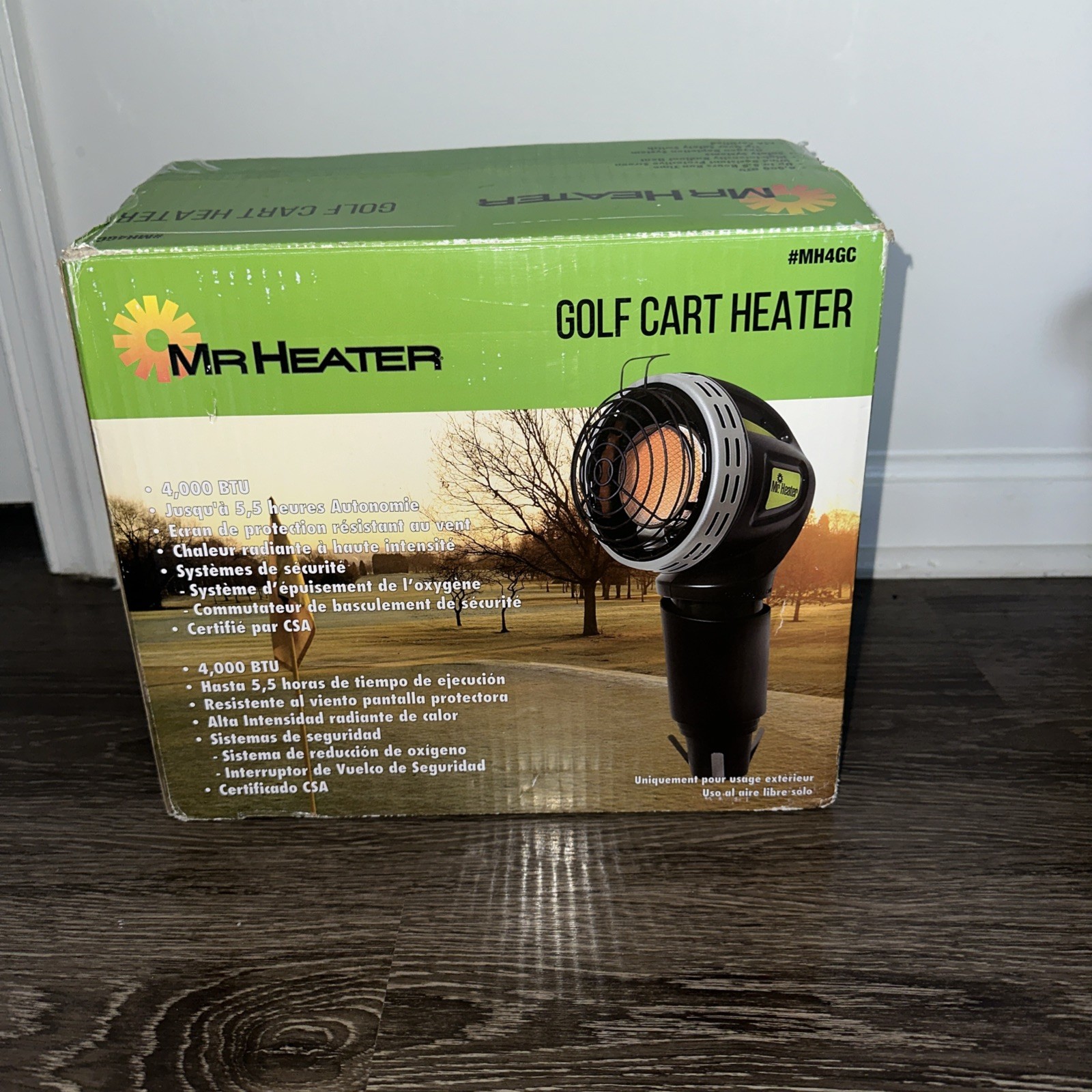 Golf Cart Heater Mh4gc With Cup Adapter, Radiant Propane, 40