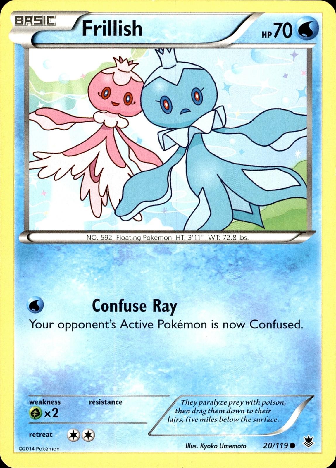 POKEMON FRILLISH 20 PHANTOM FORCES 119 COMMON LP
