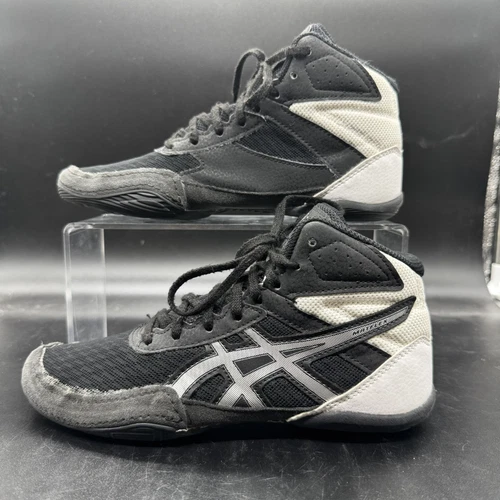 Scarpe da wrestling ASICS Matflex 6 nere bianche taglia 5 ottime condizioni