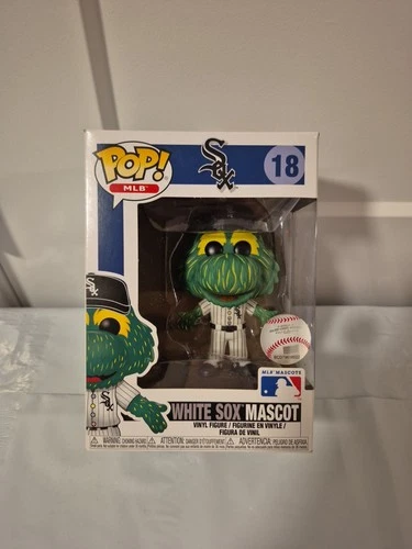 Funko Pop MLB Chicago 18 Vinyl Figure Southpaw White Sox Mascot Creased Box
