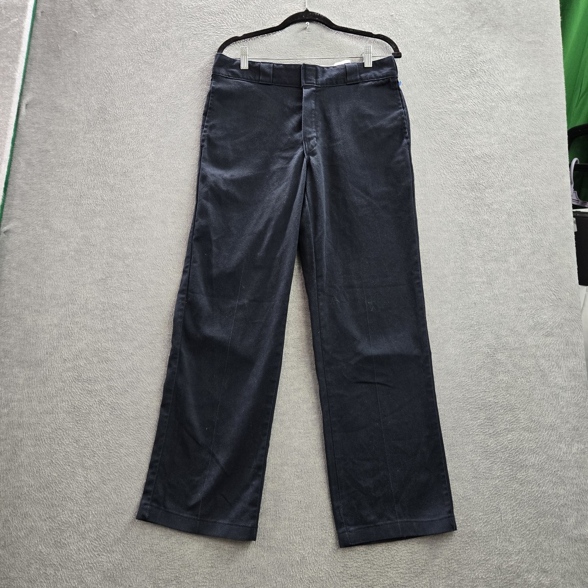 NOS34×30 Dickies × Independent 874 Dickies Men Pants 32X30 Navy Khakis Twill 874 Work Pants Original