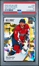 2023 Upper Deck Allure 49 Alex Ovechkin Yellow Taxi PSA 10 Gem Mint Refractor