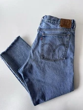 Levis Women’s Jeans Size 33 Blue Wedgie Premium Straight Button Fly Cutoffs