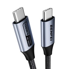 USB C to USB C Monitor Cable 4K 120Hz , 100W PD Fast Charge, 10Gbps Data Transfe