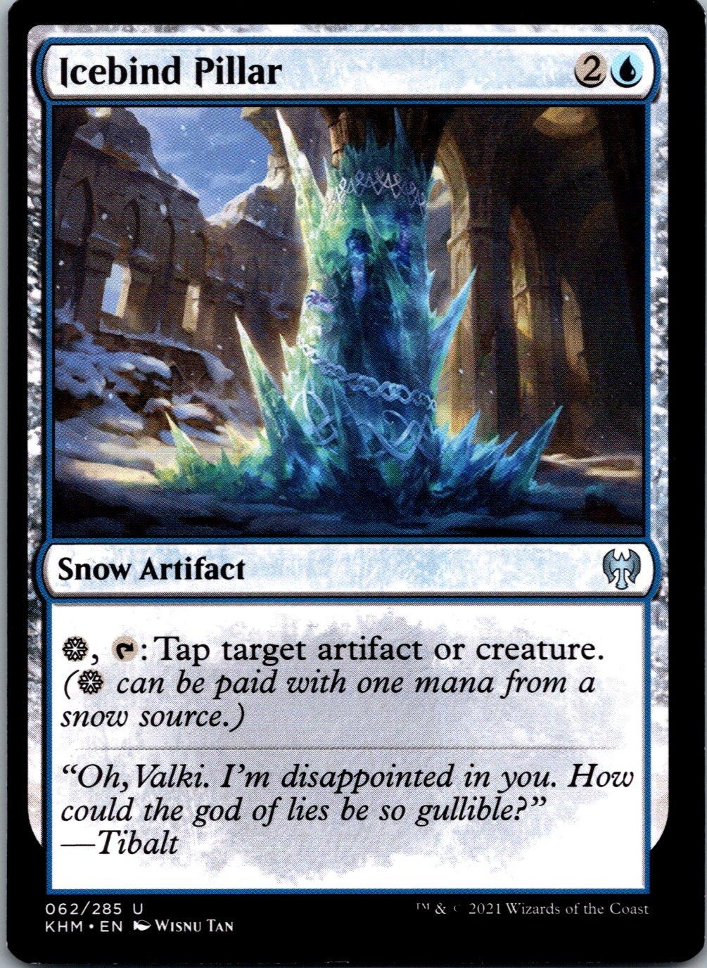 Icebind Pillar 62 Uncommon Kaldheim Magic: The Gathering Lightly Played
