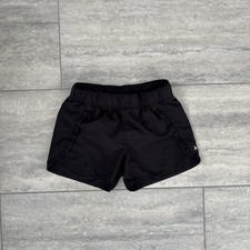 Old Navy Active Girls Black Shorts Ruffle Trim Detailed Running Short Size L