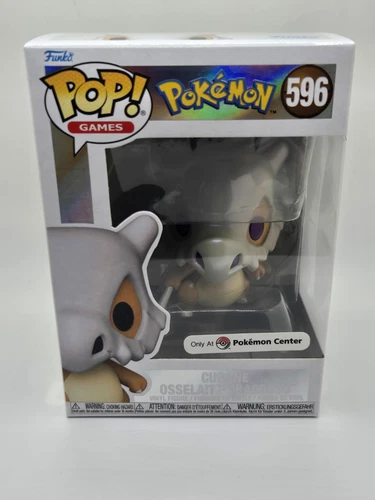 Funko Pop Vinyl Figure Cubone 596 Pokemon Center Exclusive Pearlescent  Not Mint