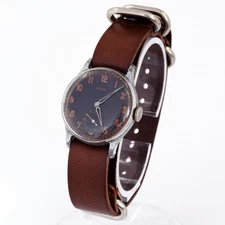 1940s Olma military style Swiss made mechanical men's wristwatch WWII period