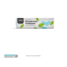 5.5 oz Fluoride-Free Toothpaste for Brightening  Tartar Control - Peppermint
