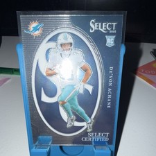 2023 Panini Select De'Von Achane Rookie Football Card Miami Dolphins CRO-DAC