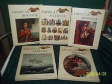 Lot of 5 HB American Heritage 1960 Volumes 2-6