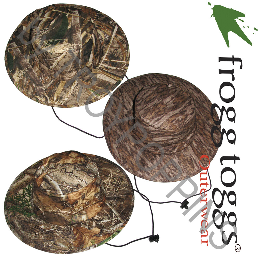 1FTH103 ADULT FROGG TOGGS BOONIE CAMO HAT RAIN SUN GEAR FISHING HUNTING WEAR eBay